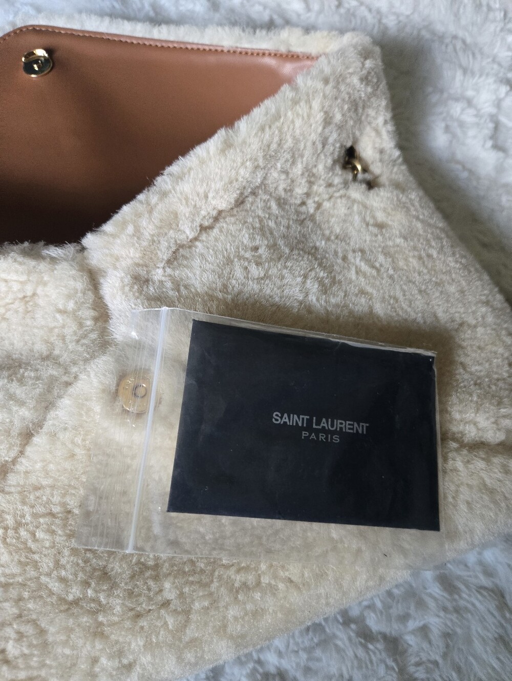 Saint Laurent Quilted Suede Tote Bag in Brown - Picture 12 of 13